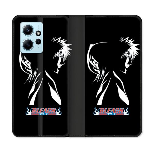 Housse Cuir Portefeuille Pour Xiaomi Redmi Note 12 4G Manga Bleach Duo
