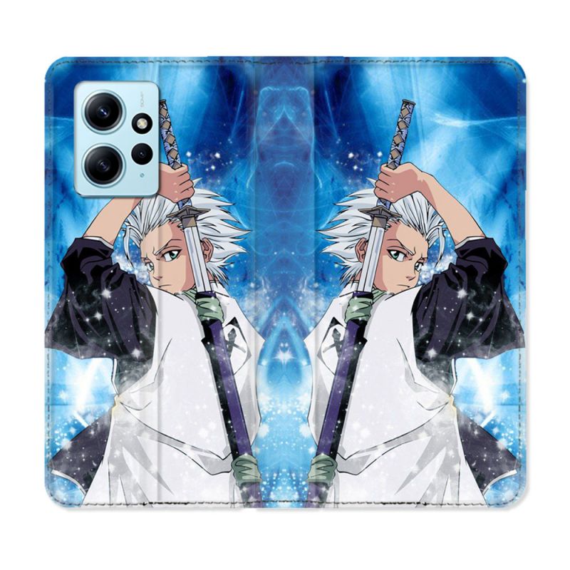 Housse Cuir Portefeuille Pour Xiaomi Redmi Note 12 4G Manga Bleach Hitsugaya