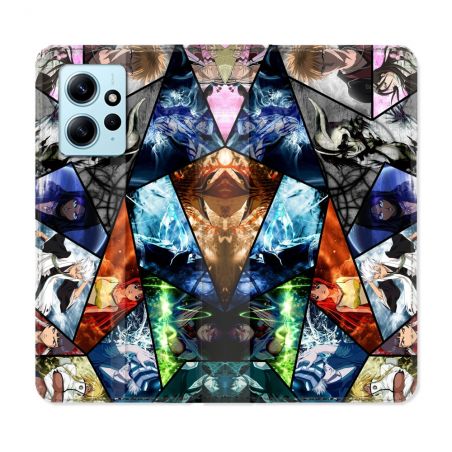 Housse Cuir Portefeuille Pour Xiaomi Redmi Note 12 4G Manga Bleach Pele Mele