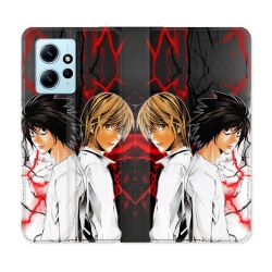 Housse Cuir Portefeuille Pour Xiaomi Redmi Note 12 4G Manga Death Note Duo