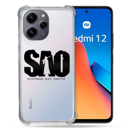 Coque Renforcée En Verre Trempé Transparente Pour Xiaomi Redmi 12 5G SAO