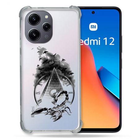 Coque Renforcée En Verre Trempé Transparente Pour Xiaomi Redmi 12 5G Scorpion