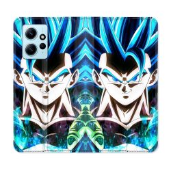 Housse Cuir Portefeuille Pour Xiaomi Redmi Note 12 4G Manga Dragon Ball Gogeta Visage
