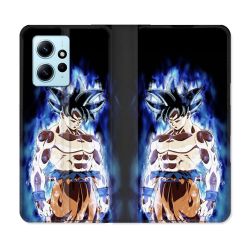 Housse Cuir Portefeuille Pour Xiaomi Redmi Note 12 4G Manga Dragon Ball Sangoku Noir