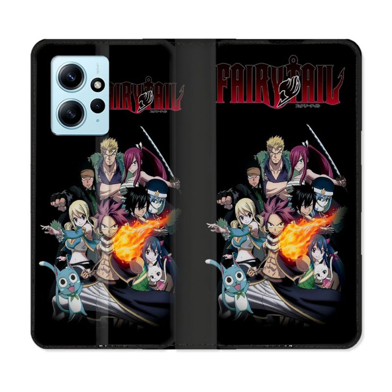 Housse Cuir Portefeuille Pour Xiaomi Redmi Note 12 4G Manga Fairy Tail Logo Team