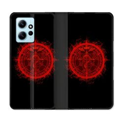 Housse Cuir Portefeuille Pour Xiaomi Redmi Note 12 4G Manga Fullmetal Alchemist Logo