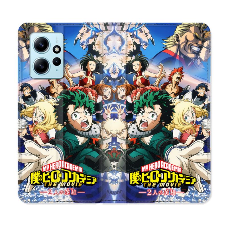 Housse Cuir Portefeuille Pour Xiaomi Redmi Note 12 4G Manga My Hero Academia Affiche