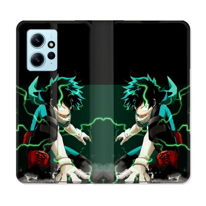 Housse Cuir Portefeuille Pour Xiaomi Redmi Note 12 4G Manga My Hero Academia Deku