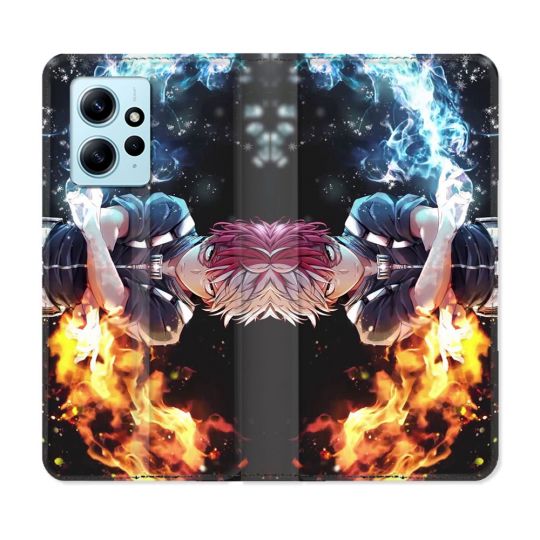 Housse Cuir Portefeuille Pour Xiaomi Redmi Note 12 4G Manga My Hero Academia Shoto