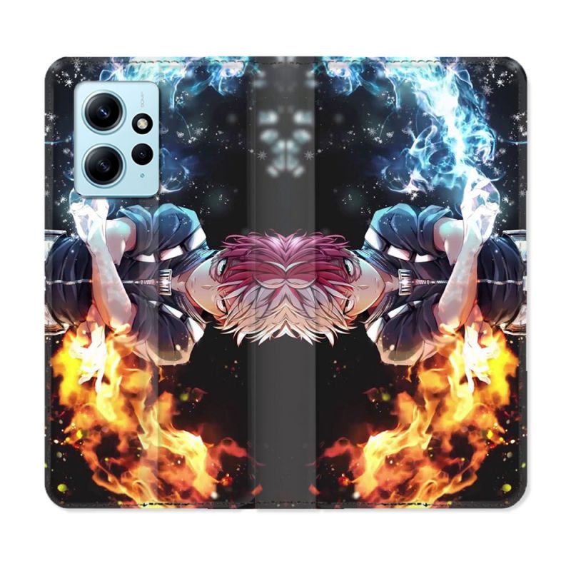 Housse Cuir Portefeuille Pour Xiaomi Redmi Note 12 4G Manga My Hero Academia Shoto