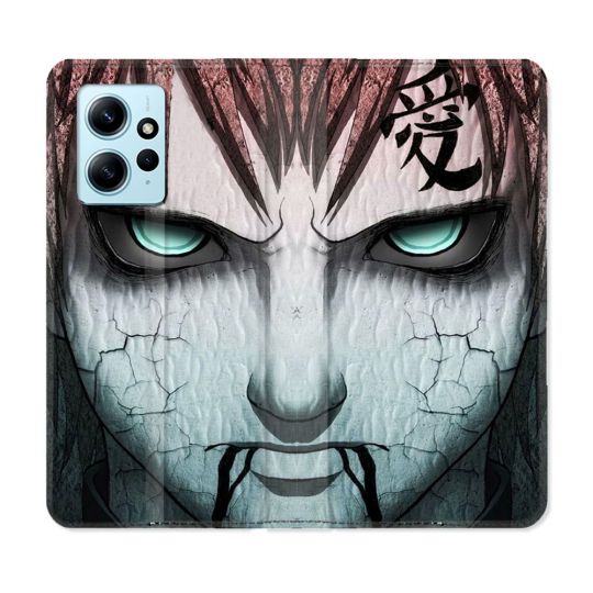 Housse Cuir Portefeuille Pour Xiaomi Redmi Note 12 4G Manga Naruto Gaara