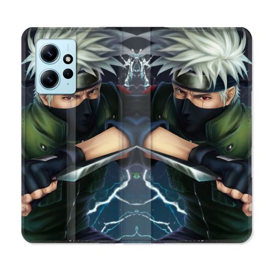 Housse Cuir Portefeuille Pour Xiaomi Redmi Note 12 4G Manga Naruto Kakashi