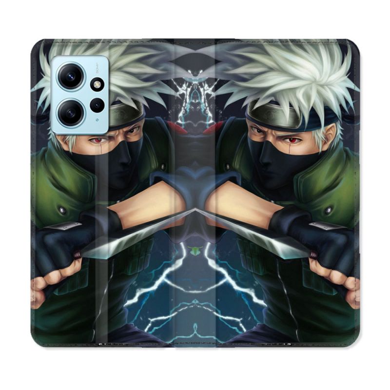 Housse Cuir Portefeuille Pour Xiaomi Redmi Note 12 4G Manga Naruto Kakashi
