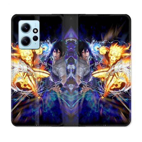 Housse Cuir Portefeuille Pour Xiaomi Redmi Note 12 4G Manga Naruto VS