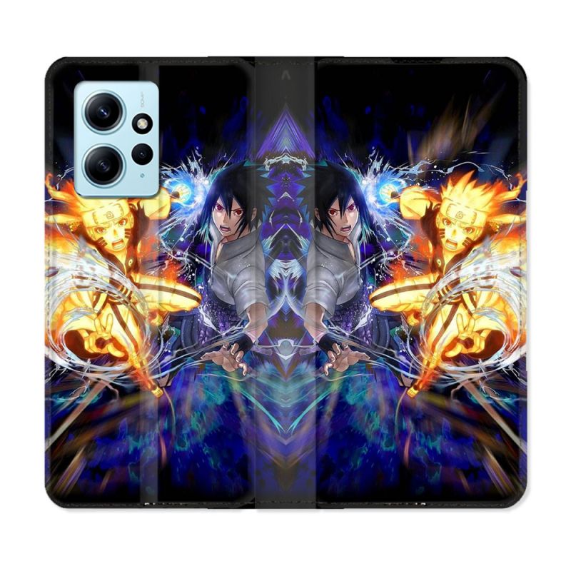 Housse Cuir Portefeuille Pour Xiaomi Redmi Note 12 4G Manga Naruto VS