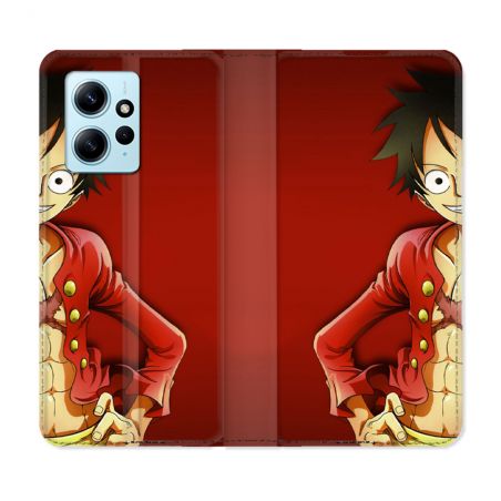 Housse Cuir Portefeuille Pour Xiaomi Redmi Note 12 4G Manga One Piece Luffy