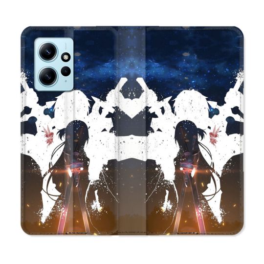 Housse Cuir Portefeuille Pour Xiaomi Redmi Note 12 4G Manga SAO sword Art Online Asuna