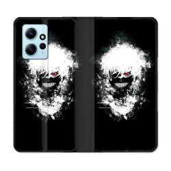 Housse Cuir Portefeuille Pour Xiaomi Redmi Note 12 4G Manga Tokyo Ghoul Kaneki Tag