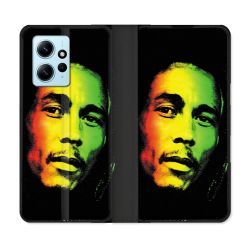 Housse Cuir Portefeuille Pour Xiaomi Redmi Note 12 4G Musique Bob Marley 2