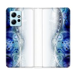 Housse Cuir Portefeuille Pour Xiaomi Redmi Note 12 4G Musique Partition Vague