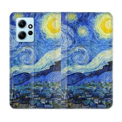 Housse Cuir Portefeuille Pour Xiaomi Redmi Note 12 4G Peinture La nuit étoilée