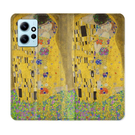 Housse Cuir Portefeuille Pour Xiaomi Redmi Note 12 4G Peinture Le Baiser