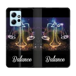 Housse Cuir Portefeuille Pour Xiaomi Redmi Note 12 4G Signe Zodiaque 2 Balance