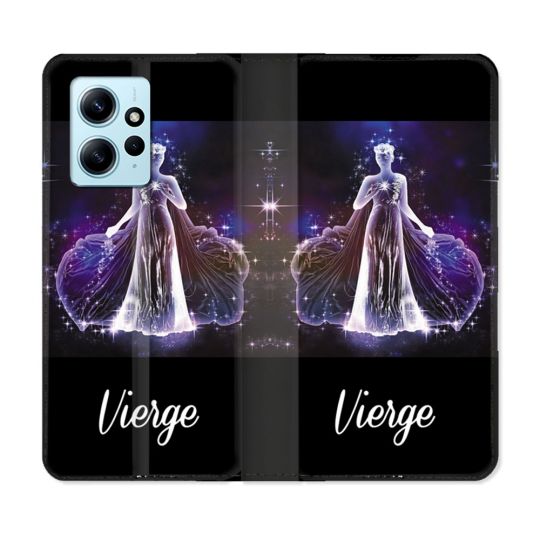 Housse Cuir Portefeuille Pour Xiaomi Redmi Note 12 4G Signe Zodiaque 2 Vierge