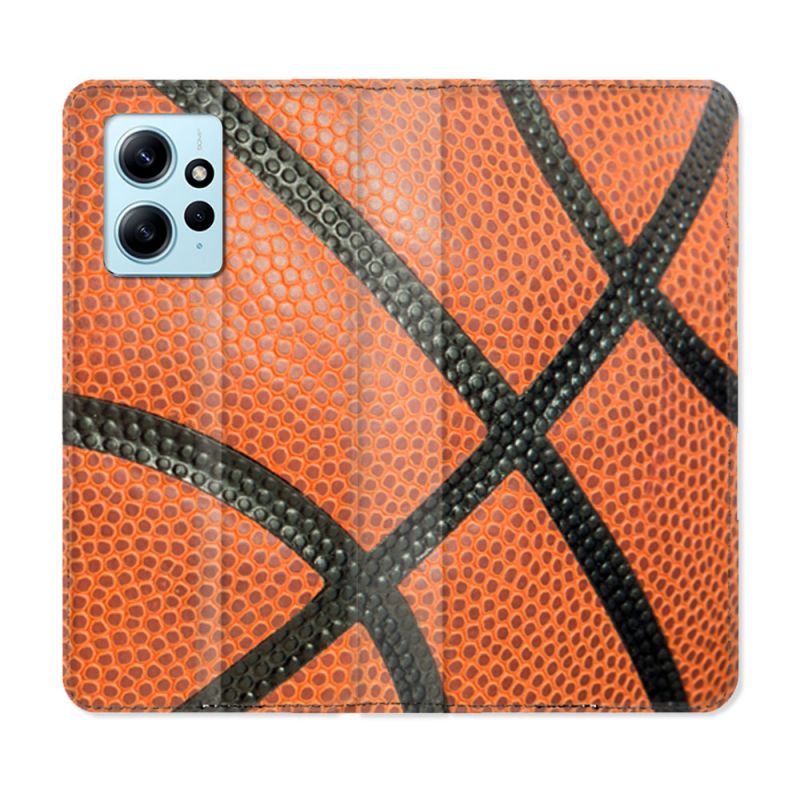 Housse Cuir Portefeuille Pour Xiaomi Redmi Note 12 4G Sport Ballon Basket
