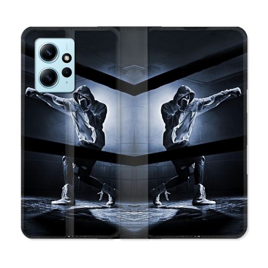 Housse Cuir Portefeuille Pour Xiaomi Redmi Note 12 4G Sport Boxe Poing