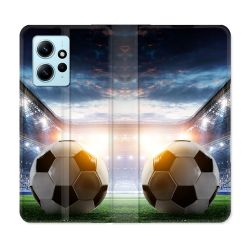 Housse Cuir Portefeuille Pour Xiaomi Redmi Note 12 4G Sport Football Stade