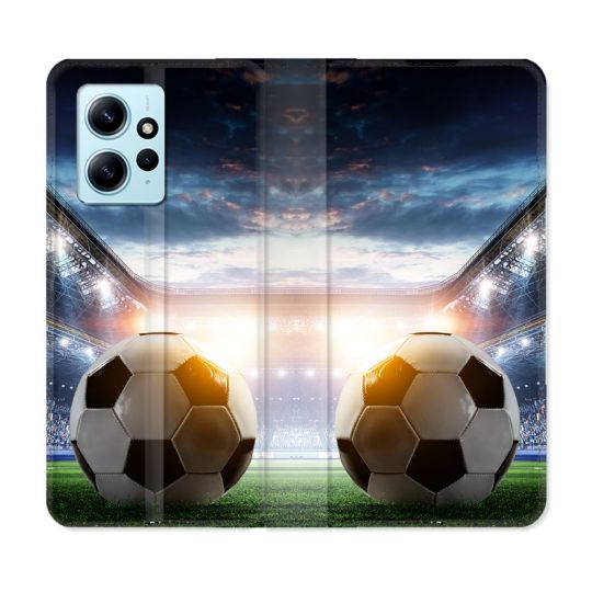 Housse Cuir Portefeuille Pour Xiaomi Redmi Note 12 4G Sport Football Stade