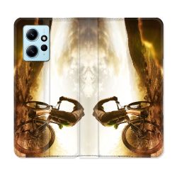 Housse Cuir Portefeuille Pour Xiaomi Redmi Note 12 4G Sport VTT Soleil