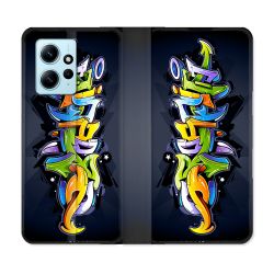 Housse Cuir Portefeuille Pour Xiaomi Redmi Note 12 4G Street Art Graffiti