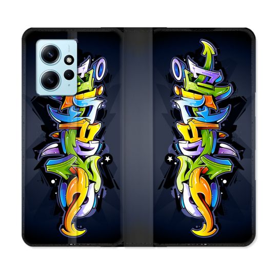Housse Cuir Portefeuille Pour Xiaomi Redmi Note 12 4G Street Art Graffiti
