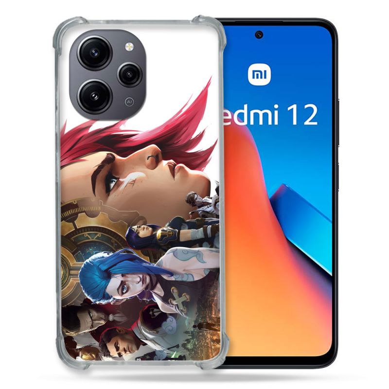 Coque Renforcée En Verre Trempé Pour Xiaomi Redmi 12 5G Arcane Jynx Sœur