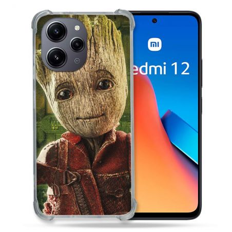 Coque Renforcée En Verre Trempé Pour Xiaomi Redmi 12 5G Groot Vert