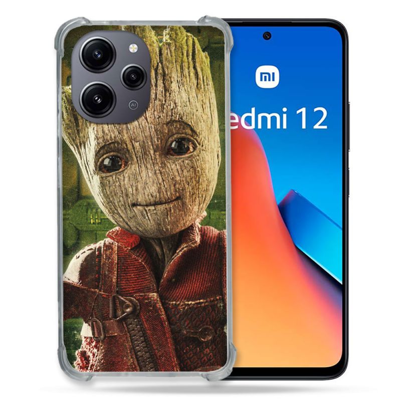 Coque Renforcée En Verre Trempé Pour Xiaomi Redmi 12 5G Groot Vert