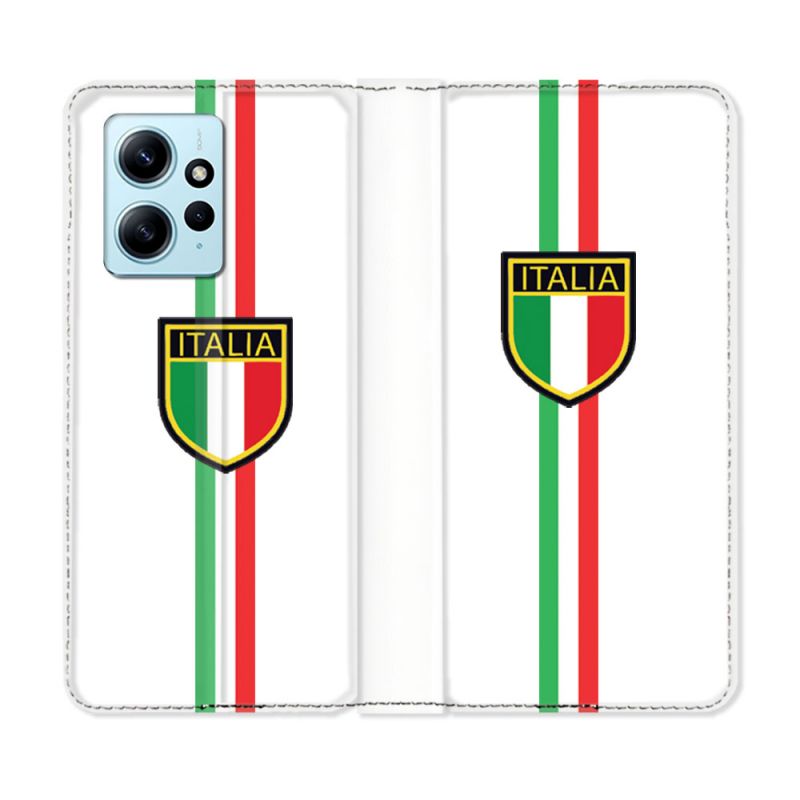Housse Cuir Portefeuille Pour Xiaomi Redmi Note 12 4G Voyage Italie 3 Blanc