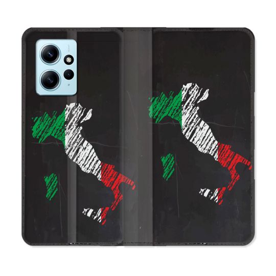 Housse Cuir Portefeuille Pour Xiaomi Redmi Note 12 4G Voyage Italie Botte