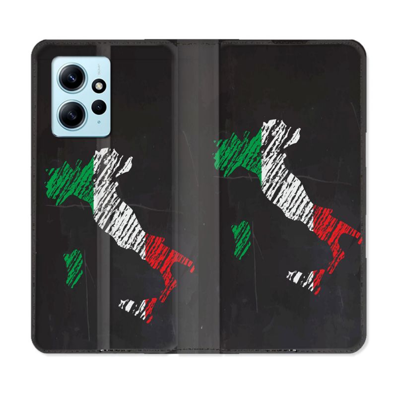 Housse Cuir Portefeuille Pour Xiaomi Redmi Note 12 4G Voyage Italie Botte