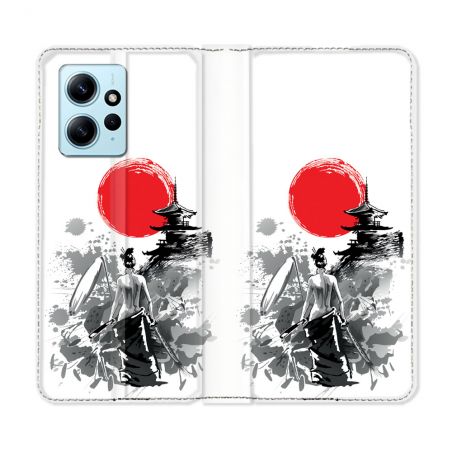 Housse Cuir Portefeuille Pour Xiaomi Redmi Note 12 4G Voyage Japon Femme