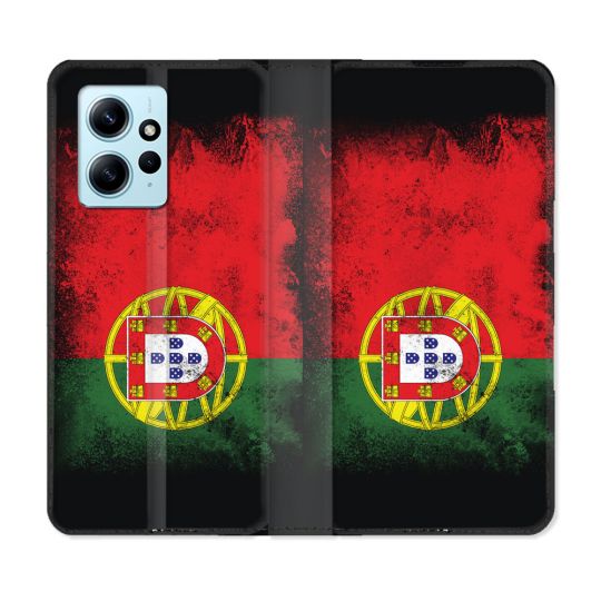 Housse Cuir Portefeuille Pour Xiaomi Redmi Note 12 4G Voyage Portugal Drapeau