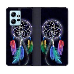 Housse Cuir Portefeuille Pour Xiaomi Redmi Note 12 4G Zen Attrape Reve Multicolore