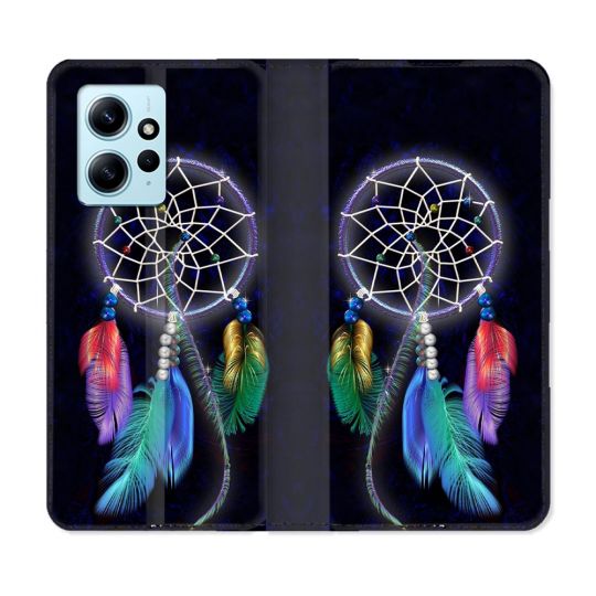 Housse Cuir Portefeuille Pour Xiaomi Redmi Note 12 4G Zen Attrape Reve Multicolore