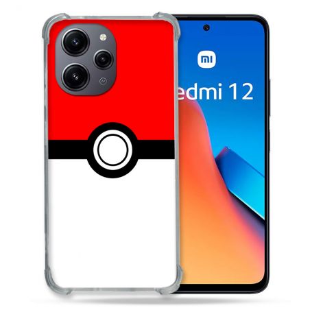 Coque Renforcée En Verre Trempé Pour Xiaomi Redmi 12 5G Pokemon Pokeball