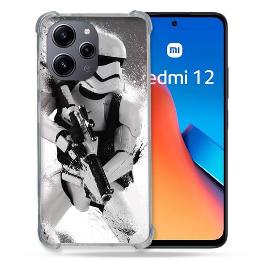 Coque Renforcée En Verre Trempé Pour Xiaomi Redmi 12 5G Star Wars - Trooper