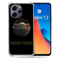Coque Renforcée En Verre Trempé Pour Xiaomi Redmi 12 5G Star Wars - Yoda bebe noir