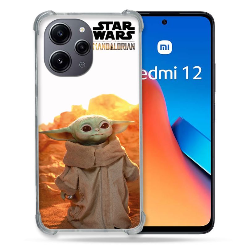 Coque Renforcée En Verre Trempé Pour Xiaomi Redmi 12 5G Star Wars - Yoda bebe soleil
