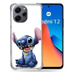 Coque Renforcée En Verre Trempé Pour Xiaomi Redmi 12 5G Stitch Blanc